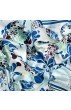 Tuch Damen 100% Seide aqua blau grün Floral LORENZO CANA