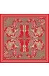 Tuch Damen 100% Seide rot braun rosa Floral LORENZO CANA