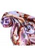 Tuch für Damen lila violett hellblau braun Seide Floral LORENZO CANA
