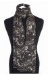 Schaltuch Damen Paisley braun grau LORENZO CANA