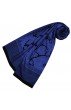 Herrentuch Hahnentritt Paisley Blau Schwarz