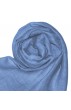Leinenschal für Herren Unifarben Himmelblau LORENZO CANA