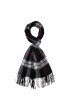 Damenschal Polyacryl schwarz weiss rot LORENZO CANA