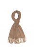 Herren Schal 100% Kaschmir camel braun LORENZO CANA